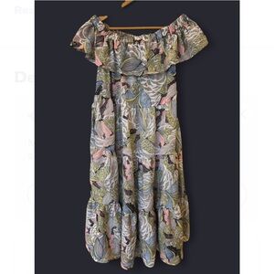 Floral Off-Shoulder Maxi Dress